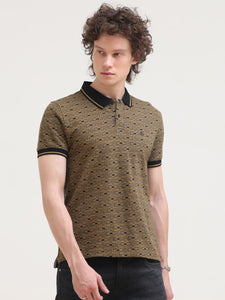 Jacquard Slim Polo T-Shirt