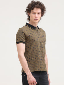 Jacquard Slim Polo T-Shirt