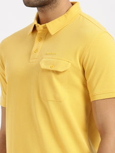 After Hours Pique Mercerised Octre Cotton Solid Polo Shirt