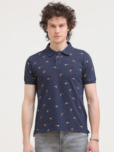 Cotton Melange Pigment Print T-Shirt