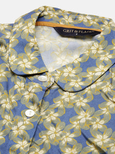 Greek Blue 30'S Rayon Shirt