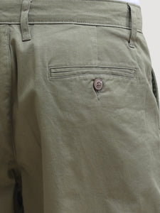 Regular Fit woven Olive Casual Cotton Short