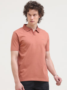 After Hours Mercerised Cedar Wood Cotton Interlock Polo T-Shirt