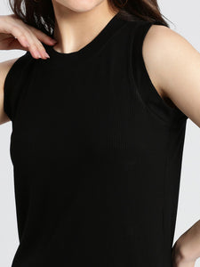 Slim fit Black Dress