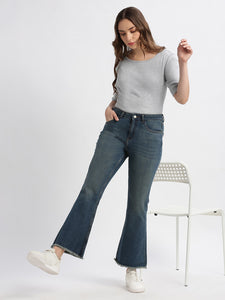 High Rise Flare Fit Denim Jeans