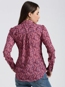 Pure Crepe Floral Aop Shirt