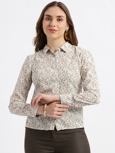 Pure Crepe Floral Aop Shirt