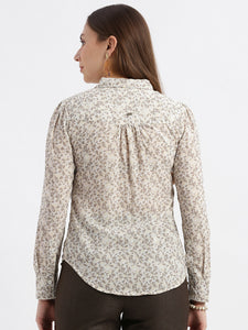 Pure Crepe Floral Aop Shirt