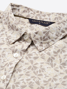 Pure Crepe Floral Aop Shirt