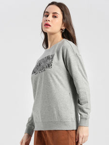 Animal Print Embroidery Sweatshirt