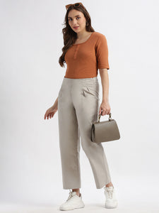 High Rise Casual Fit Trouser