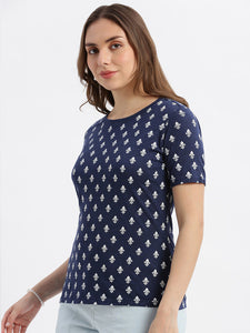 Khadi Print Casual T-Shirt