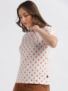 Khadi Print Casual T-Shirt