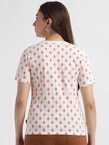 Khadi Print Casual T-Shirt