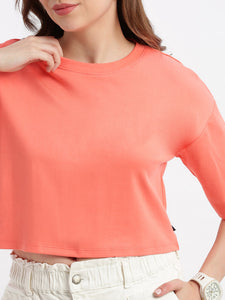 Single Jersey Crop T- Shirt